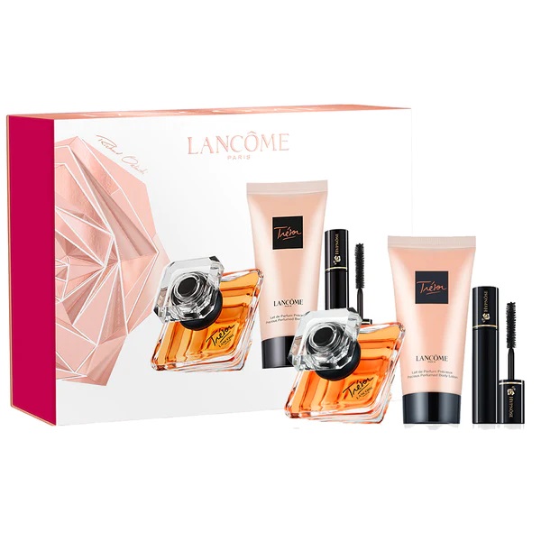LANCOME COFANETTO TRESOR EAU DE PARFUM 30ML Più Latte Corpo 50ml Più Mini Mascara Hypnose