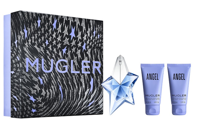 Mugler Cofanetto Angel Eau De Parfum 25ml Ricaricabile con Body Lotion 50ml e Shower Gel 50ml