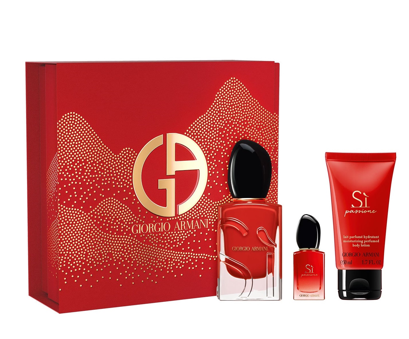Giorgio Armani Cofanetto SÌ Passione Eau de Parfum 50ml con Latte Corpo 50ml e Miniatura 7ml
