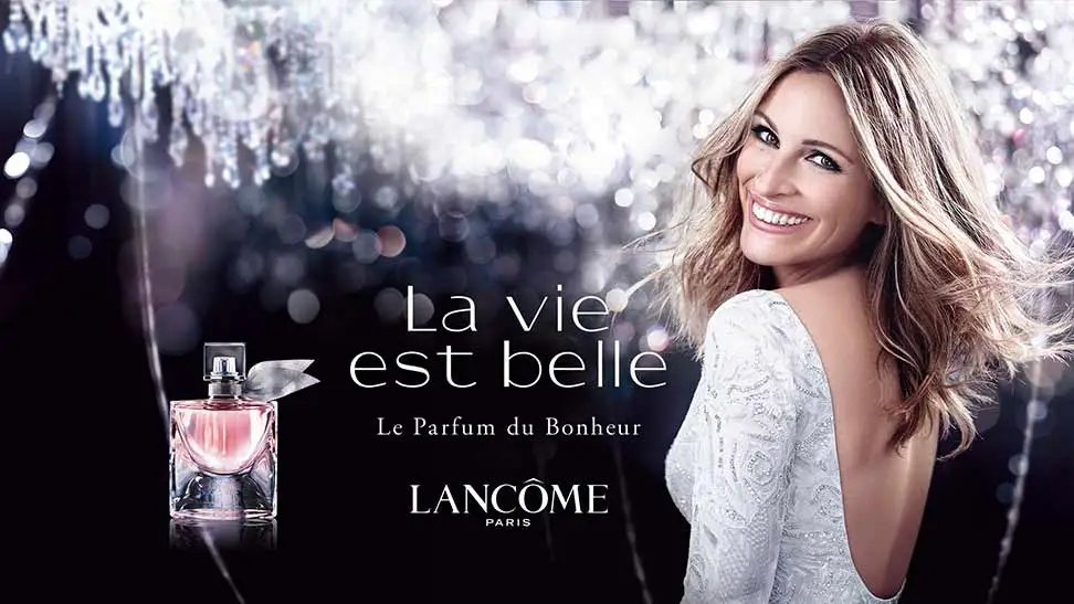 -Julia-Roberts testimonial Lancome La Vie est Belle