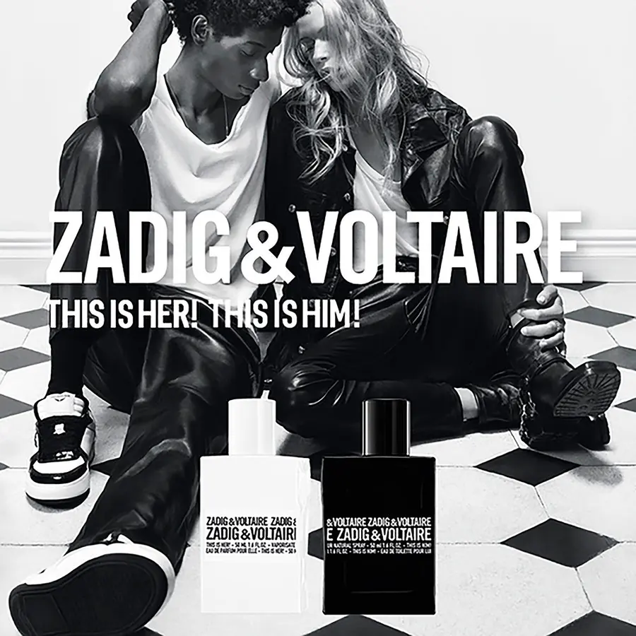 Campagna Zadig & Voltaire con i profumi This Is Her e This Is Him
