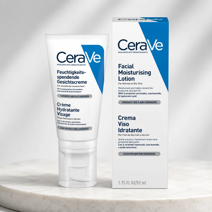 CeraVe crema idratante viso 50 ml con acido ialuronico