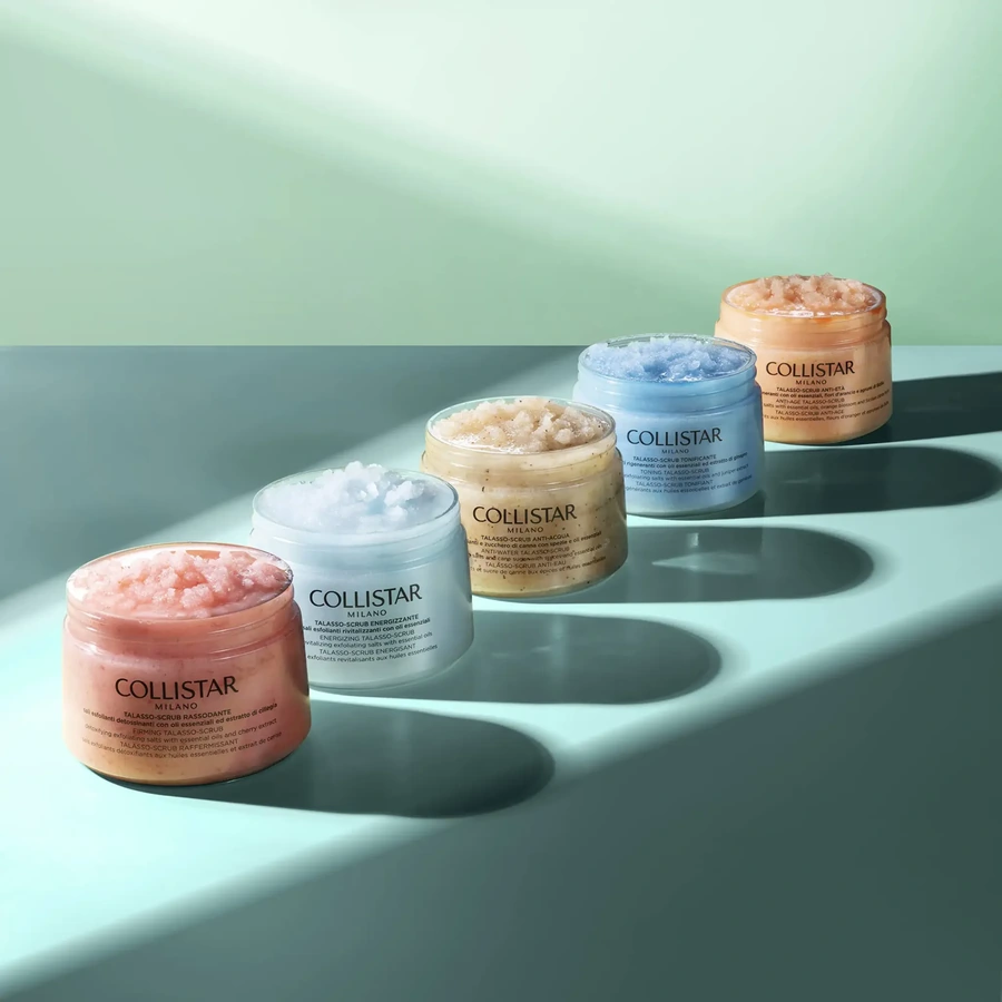 Linea Collistar Talasso Scrub corpo con diverse texture esfolianti