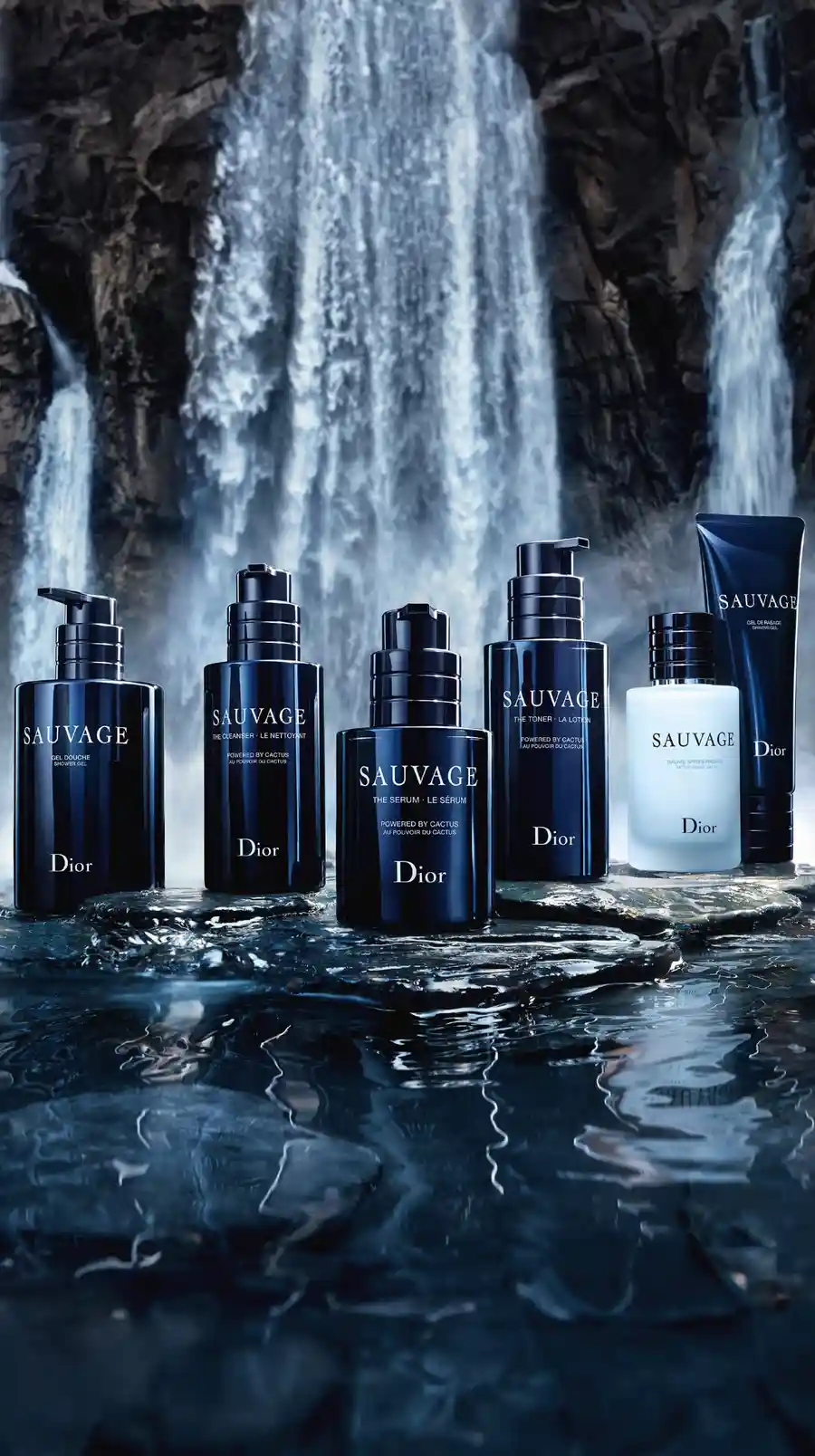 Dior Sauvage routine uomo con balsamo dopobarba e prodotti grooming
